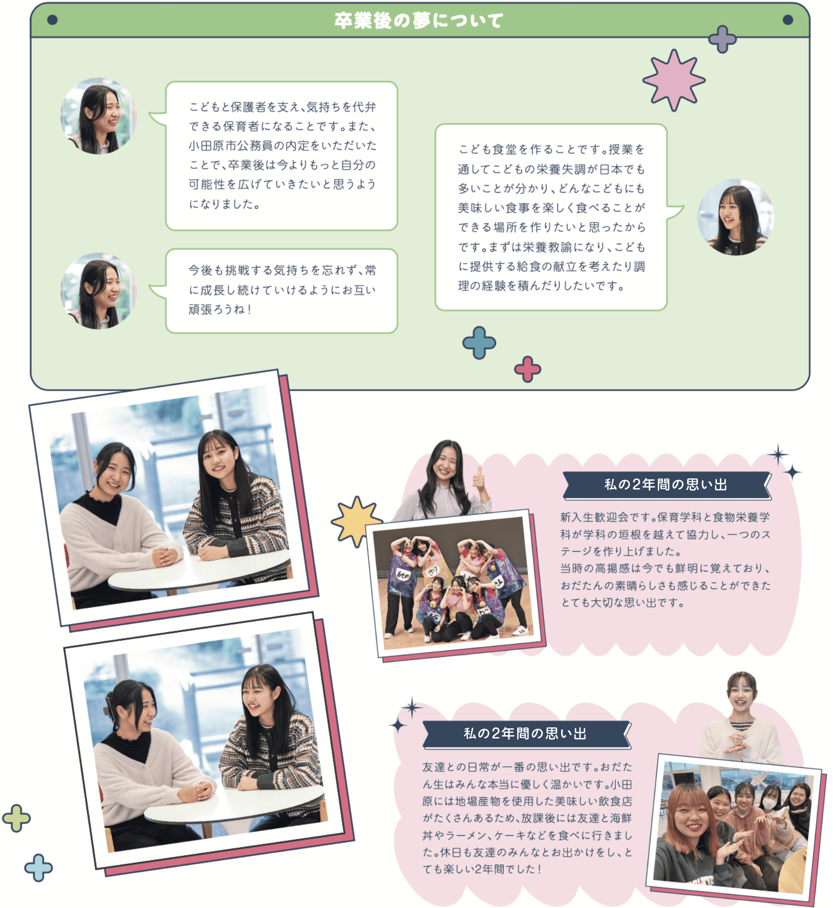 卒業後の夢について